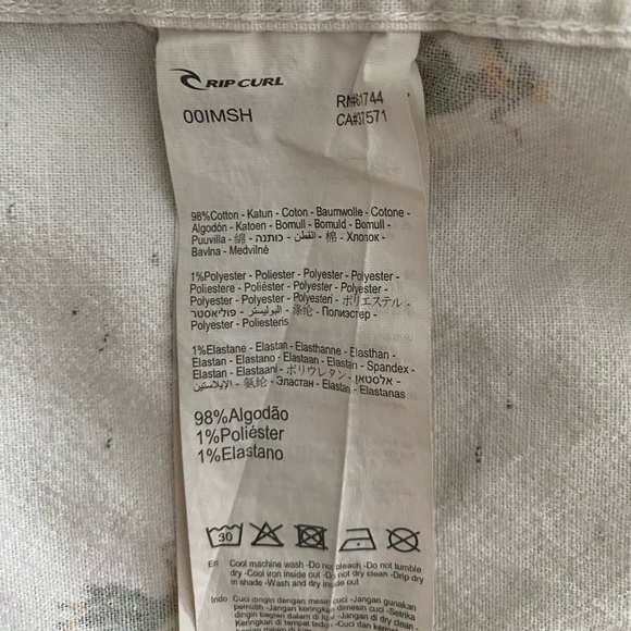 RIP CURL Hula Girls Aloha Hawaiian Collared Shirt Men S Small - Picture 5 of 7